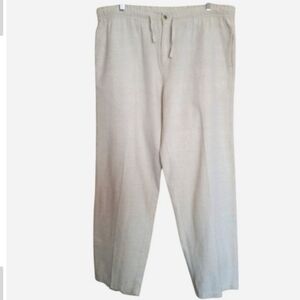 La Moda Beach Wear Cotton Flax Linen Blend Lagenlook Pants